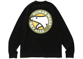 Human Made Polar Bear Graphic L/S Tee Black
