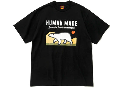 Human Made Polar Bear Graphic T-Shirt Black - apparel view 2
