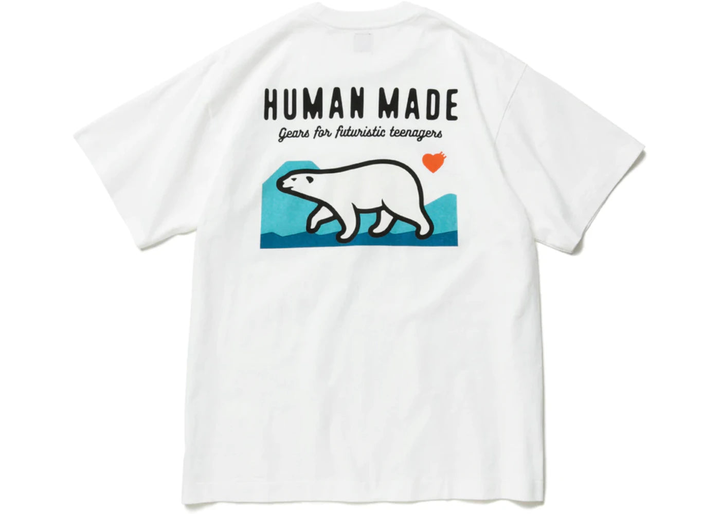 Human Made Polar Bear Pocket T-Shirt White - vue secondaire B