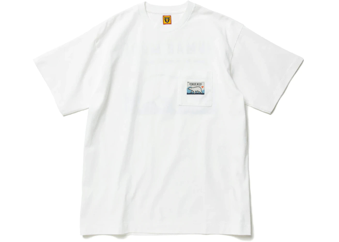 Human Made Polar Bear Pocket T-Shirt White - vue secondaire A