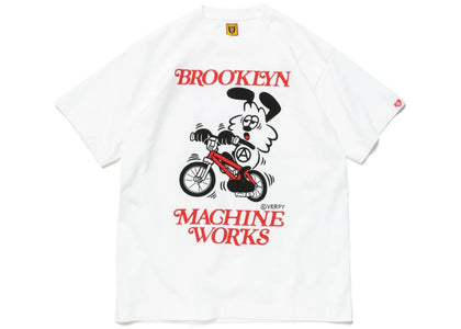 Human Made x BROOKLYN MACHINE WORKS x Girls Don’t Cry T-Shirt White - apparel view 2