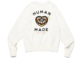 Human Made x Krispy Kreme Crewneck Sweatshirt White - vue 360