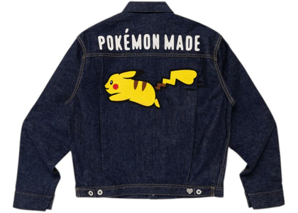 Human Made x Pokemon Made Denim Jacket Indigo - authentic Human Made apparel