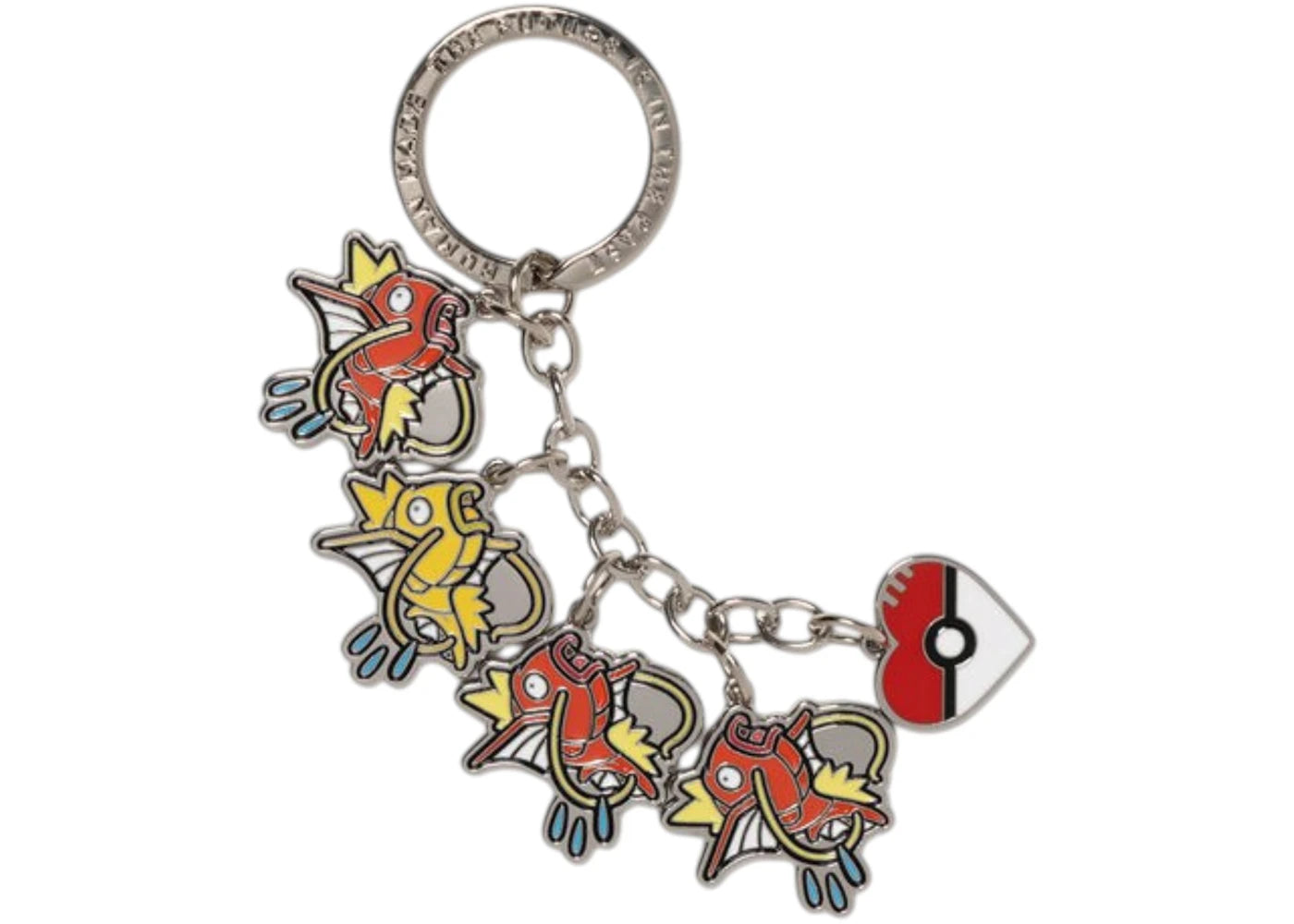 Human Made x Pokemon Made Magikarp Keyring Silver - vue secondaire A