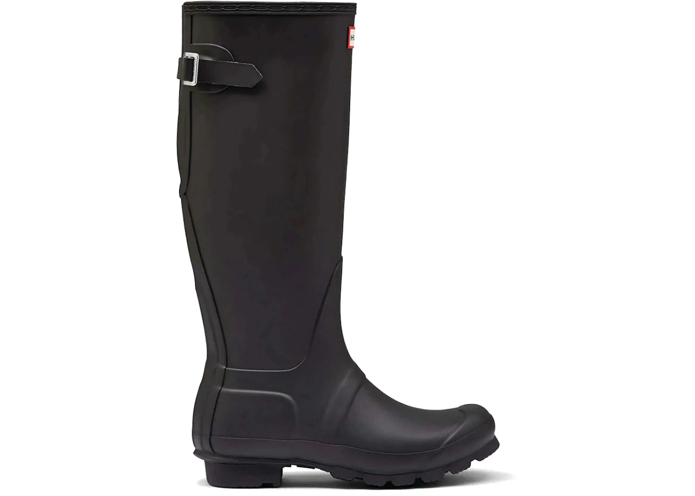 Hunter Original Back Adjustable Tall Rain Boots Black (Women's) - vue 360