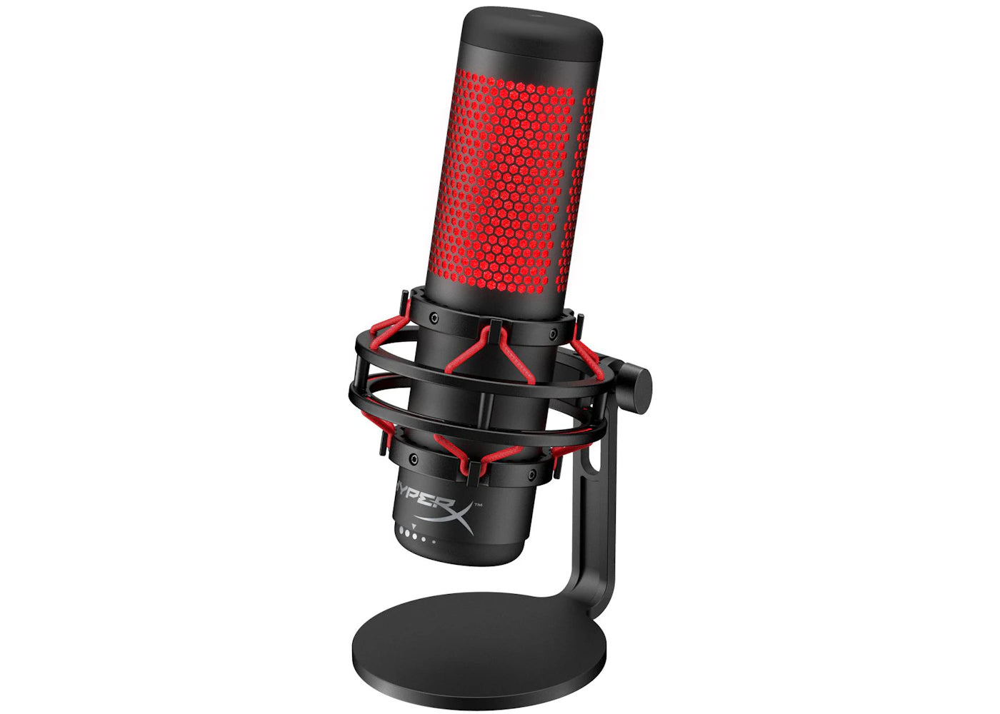 HyperX QuadCast Wired Multi-Pattern Electret Condenser Microphone HX-MICQC-BK Black