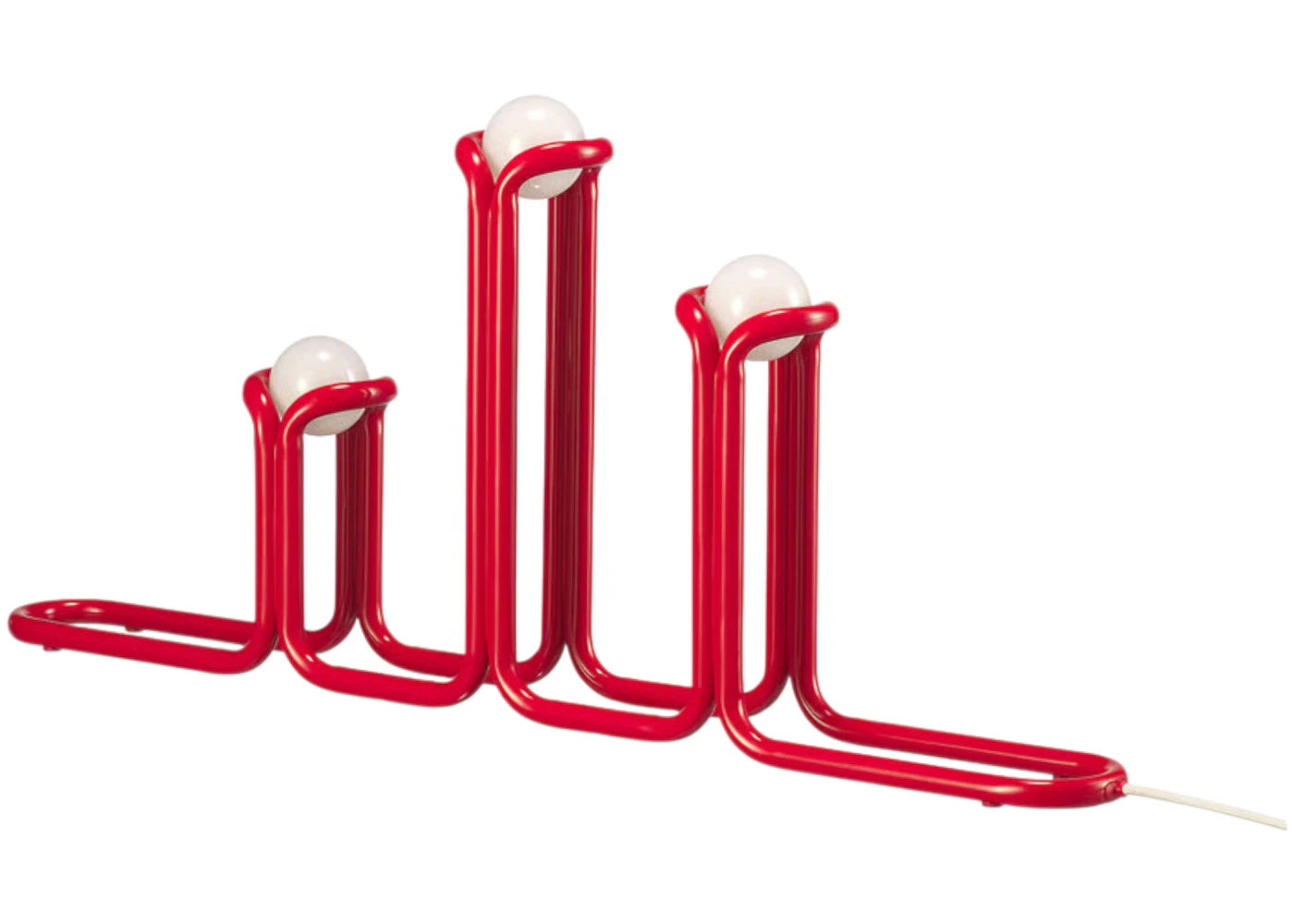 IKEA X Gustaf Westman STRÅLA LED-Kerzenleuchter Rot (US-Stecker) - vue 360