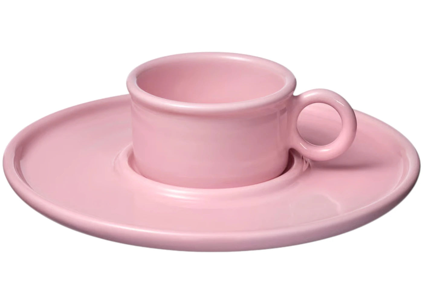 IKEA X Gustaf Westman Vinterfint Cup and Saucer Pink - vue 360