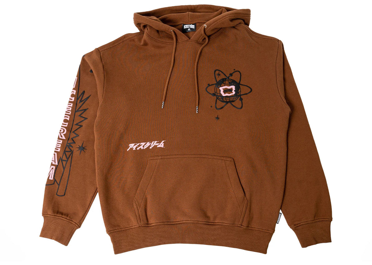 Ice Cream Cones Hoodie Brown - vue secondaire A
