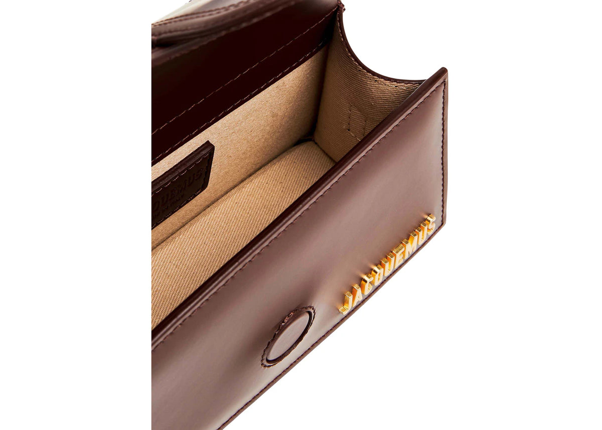 Jacquemus Le Bambino Mini Flap Bag Dark Brown - vue secondaire B