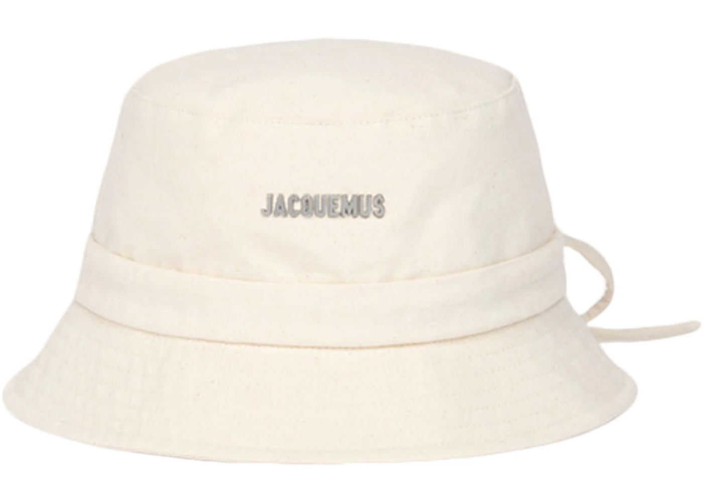Jacquemus Le Bob Gadjo Bow Knotted Bucket Hat Off White - vue secondaire A