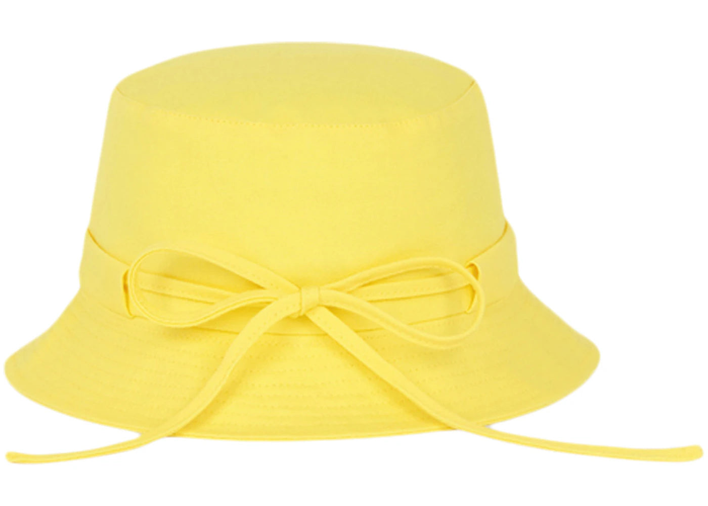 Jacquemus Le Bob Gadjo Bow Knotted Bucket Hat Yellow - vue secondaire B