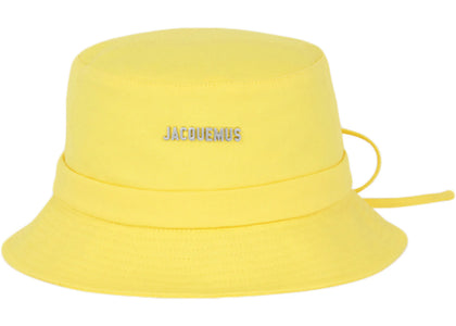 Jacquemus Le Bob Gadjo Bow Knotted Bucket Hat Yellow - product view 2