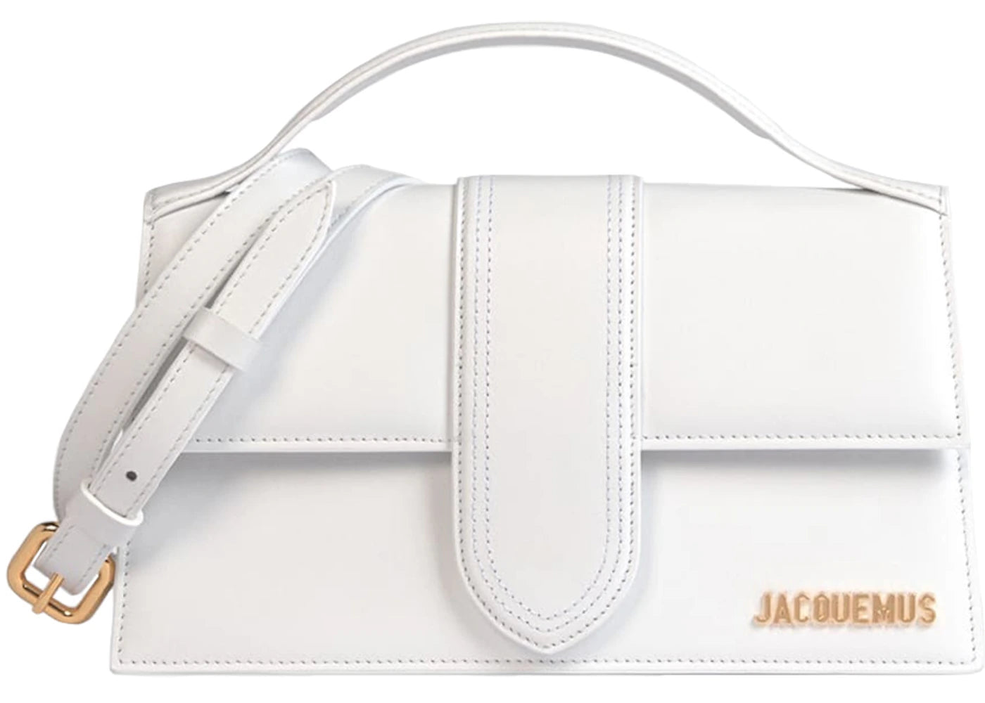 Jacquemus Le Grand Bambino Umhängetasche Weiß - vue 360