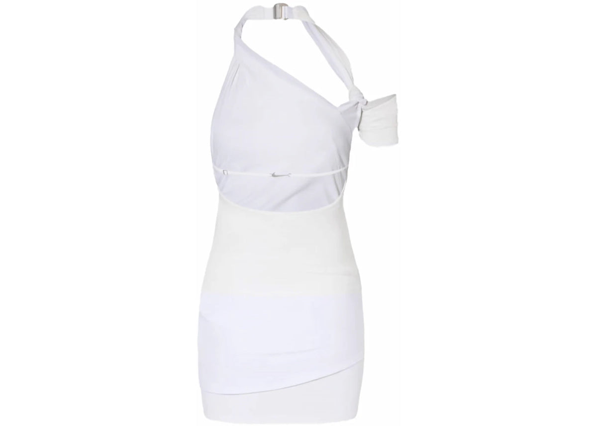 Jacquemus x Nike La Robe Drapée Dress White - vue secondaire B
