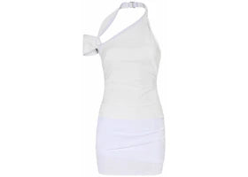 Jacquemus x Nike La Robe Drapée Dress White - vue 360