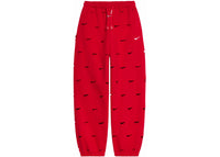 Jacquemus x Nike Le Jogging Swoosh Hose Dunkelrot