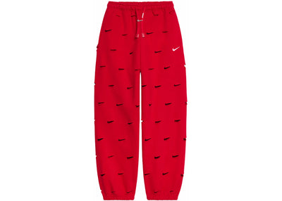 Jacquemus x Nike Le Jogging Swoosh Hose Dunkelrot
