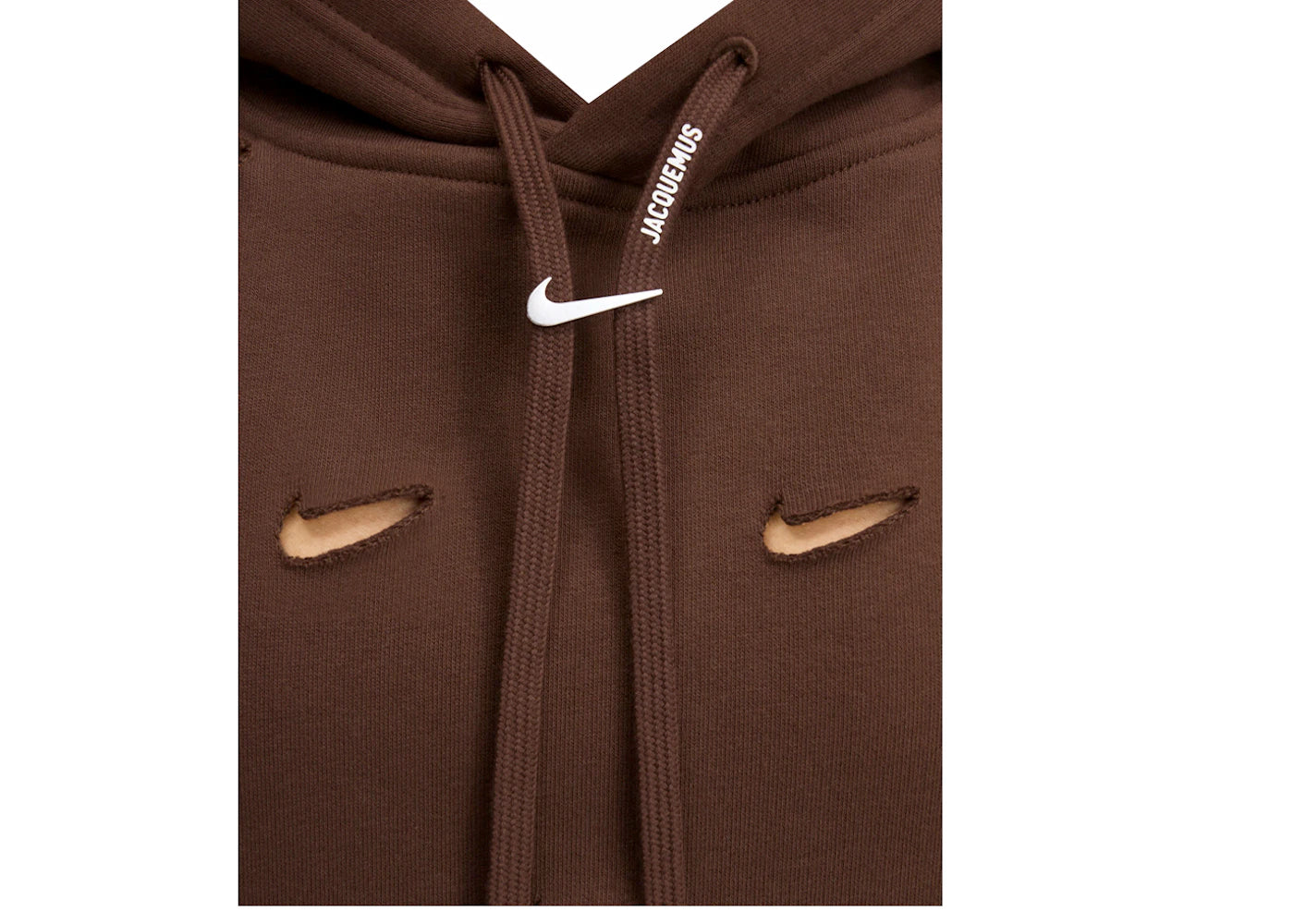 Jacquemus x Nike Le Swoosh Hoodie Brown - vue secondaire A