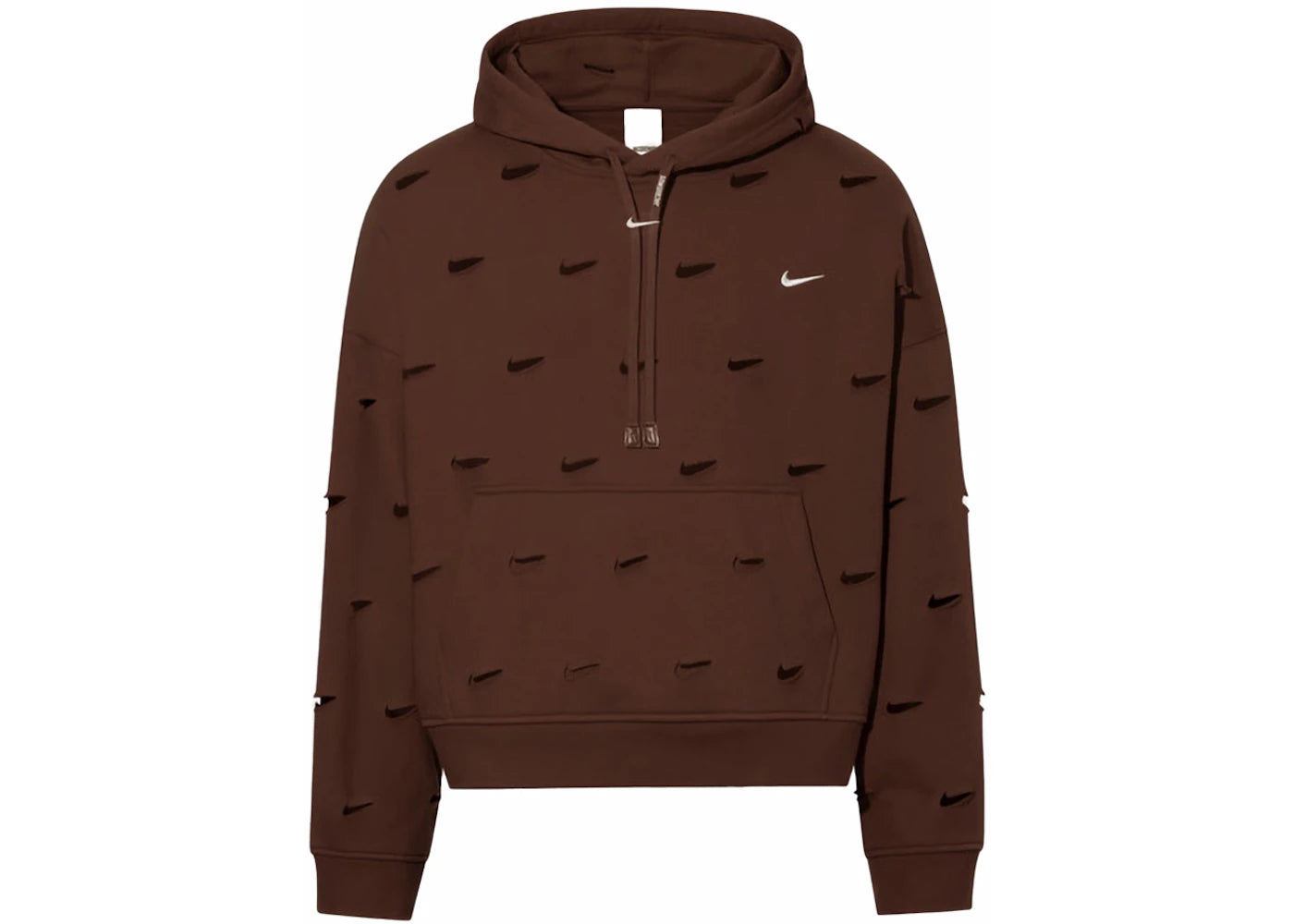 Jacquemus x Nike Le Swoosh Hoodie Brown - vue 360