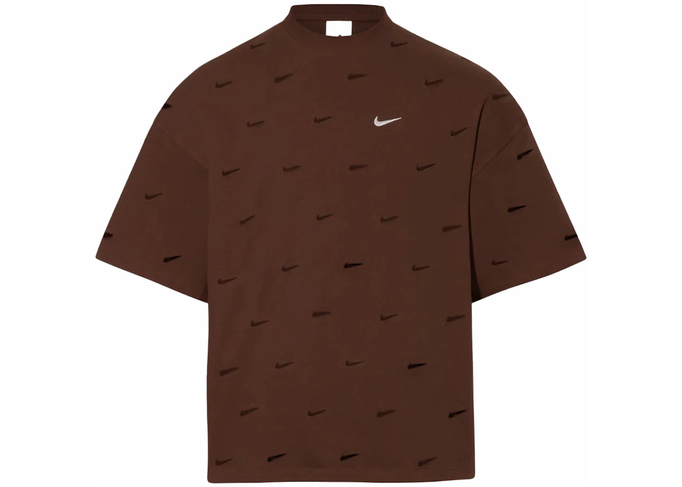 Jacquemus x Nike Le Swoosh T-Shirt Braun - vue 360