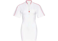 Jacquemus x Nike Kurzarm-T-Shirt-Kleid (asiatische Größen) Weiß