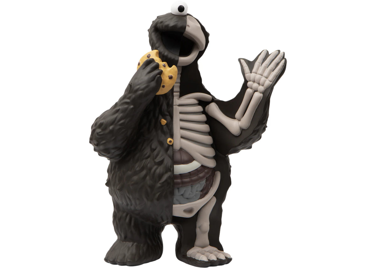Jason Freeny Mighty Jaxx XXRay Plus Cookie Monster Figure Mono - vue 360