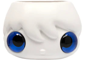 Javier Calleja Pot Pop Top Planter Pot White/Dark Blue - vue 360