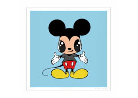 Javier Calleja x Disney Mickey Mouse Poster Blue - vue 360
