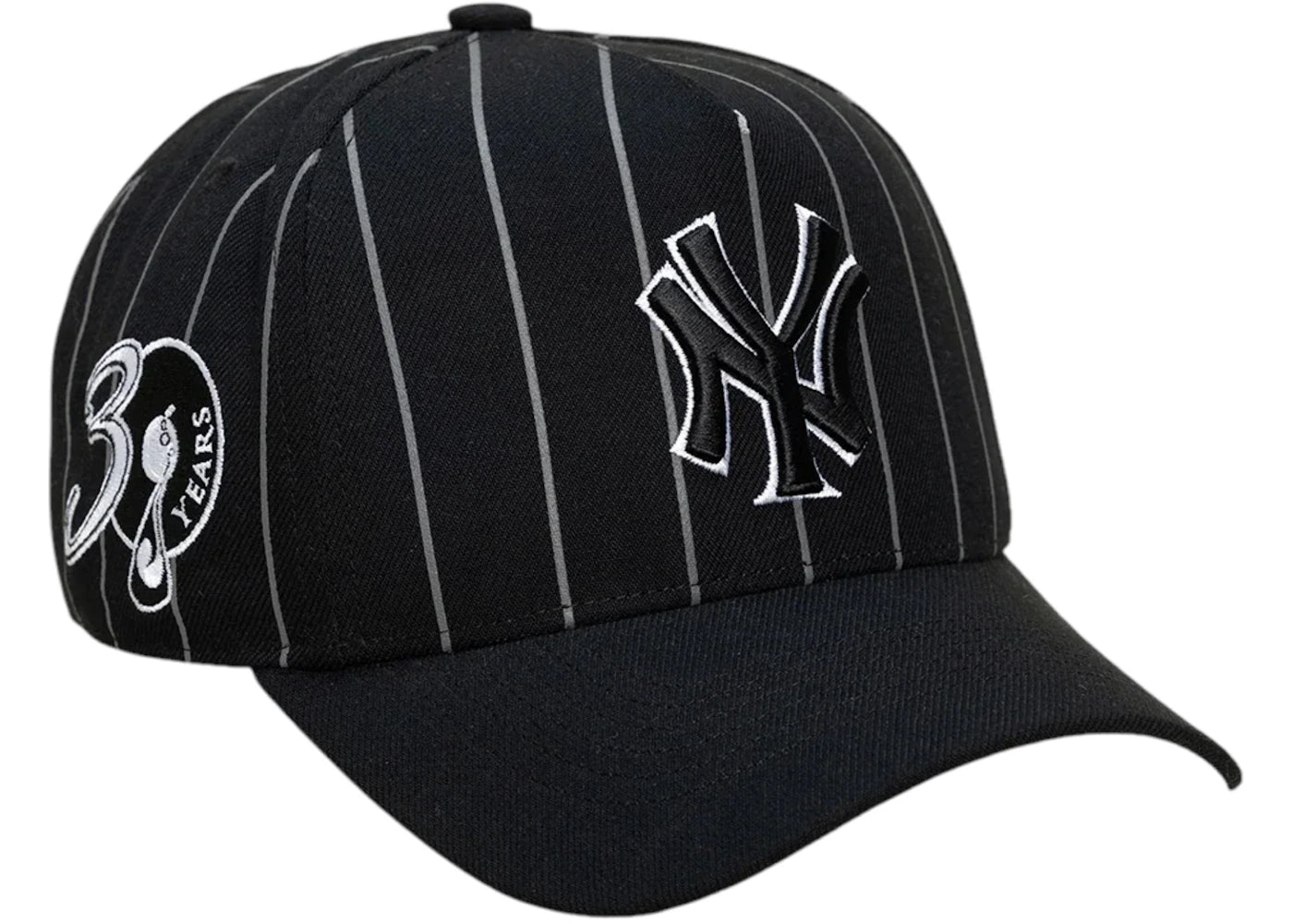 Jay-Z Reasonable Doubt x Mitchell & Ness x New York Yankees Pinstripe Pro Pinch Hat Black - vue secondaire B