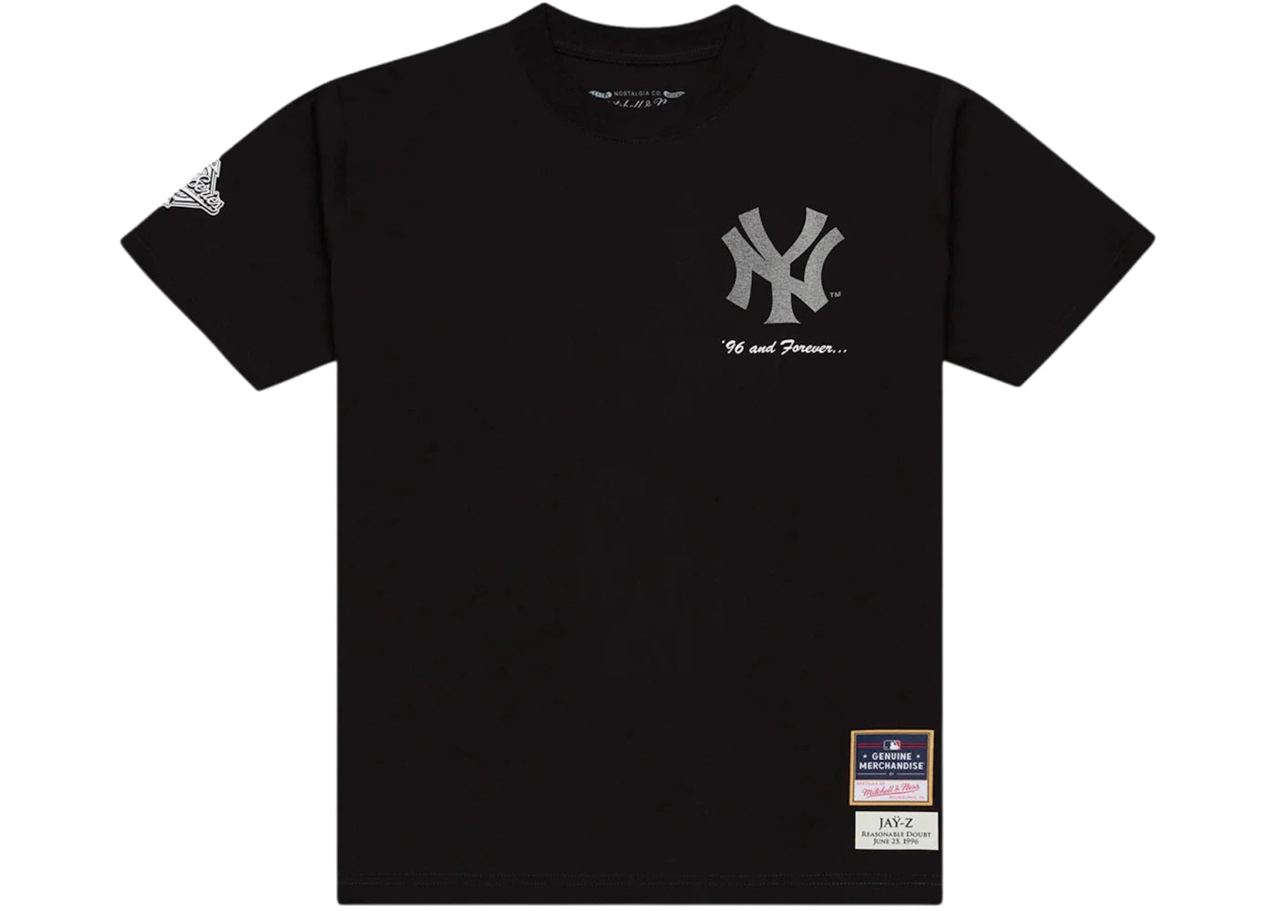 Jay-Z Reasonable Doubt x Mitchell & Ness x New York Yankees Tee Black - vue secondaire A