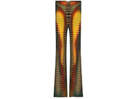 Jean Paul Gaultier Flare Trousers Orange Blue Brown
