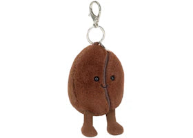Jellycat Amuseables Coffee Bean Bag Charm Plush - vue 360