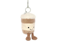 Jellycat Amuseables Coffee-to-Go Bag Charm Plush