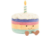 Plush Amuseables Rainbow Birthday Cake Medium
