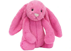 Jellycat Bashful Hot Pink Bunny Medium Plush - vue 360