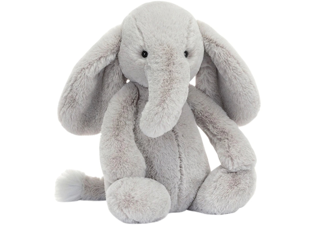 Jellycat Bashful Luxe Elephant Thuddeus Medium Plush - vue secondaire A