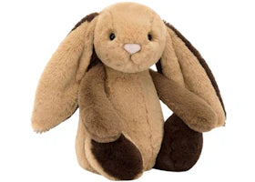 Jellycat Bashful Patchwork Brown Bunny Plush - vue 360