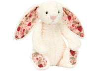 Plush Blossom Silver Bunny 'Berry' Small