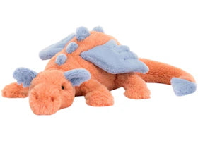 Jellycat Persimmon Dragon Large Plush - vue 360