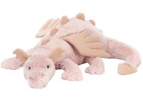 Jellycat Rose Dragon Huge Plush - vue 360