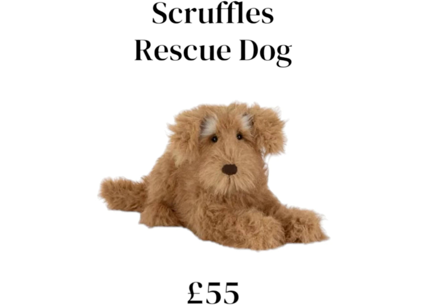 Jellycat Scruffles Rescue Dog Plush - vue secondaire A