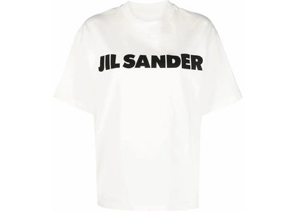Jil Sander Women's Logo Printed T-Shirt Porcelain - apparel view 2