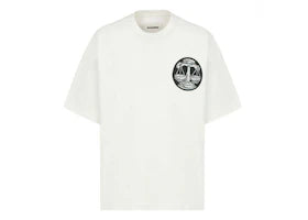 Jil Sander Zodiac Patch Libra Oversize Logo T-Shirt White - vue 360