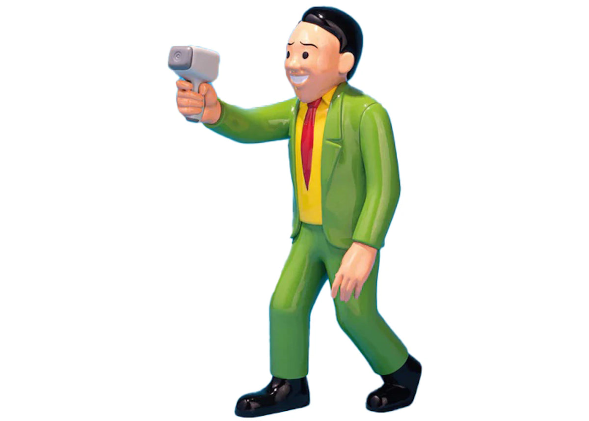 Joan Cornella Idiotmeter Man Vinyl Figure Green - vue secondaire B