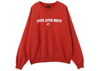 Jordan BIKE AIR x Nigel Sylvester Fleece Crewneck Sweatshirt Cinnabar Red