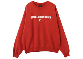 Jordan BIKE AIR x Nigel Sylvester Fleece Crewneck Sweatshirt Cinnabar Red