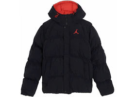 Jordan Essential Puffer Jacket Black/Red - vue 360