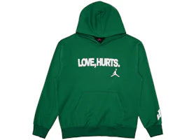 Jordan Fleece Love Hurts Jalen Hurts Hoodie Kelly Green - vue 360