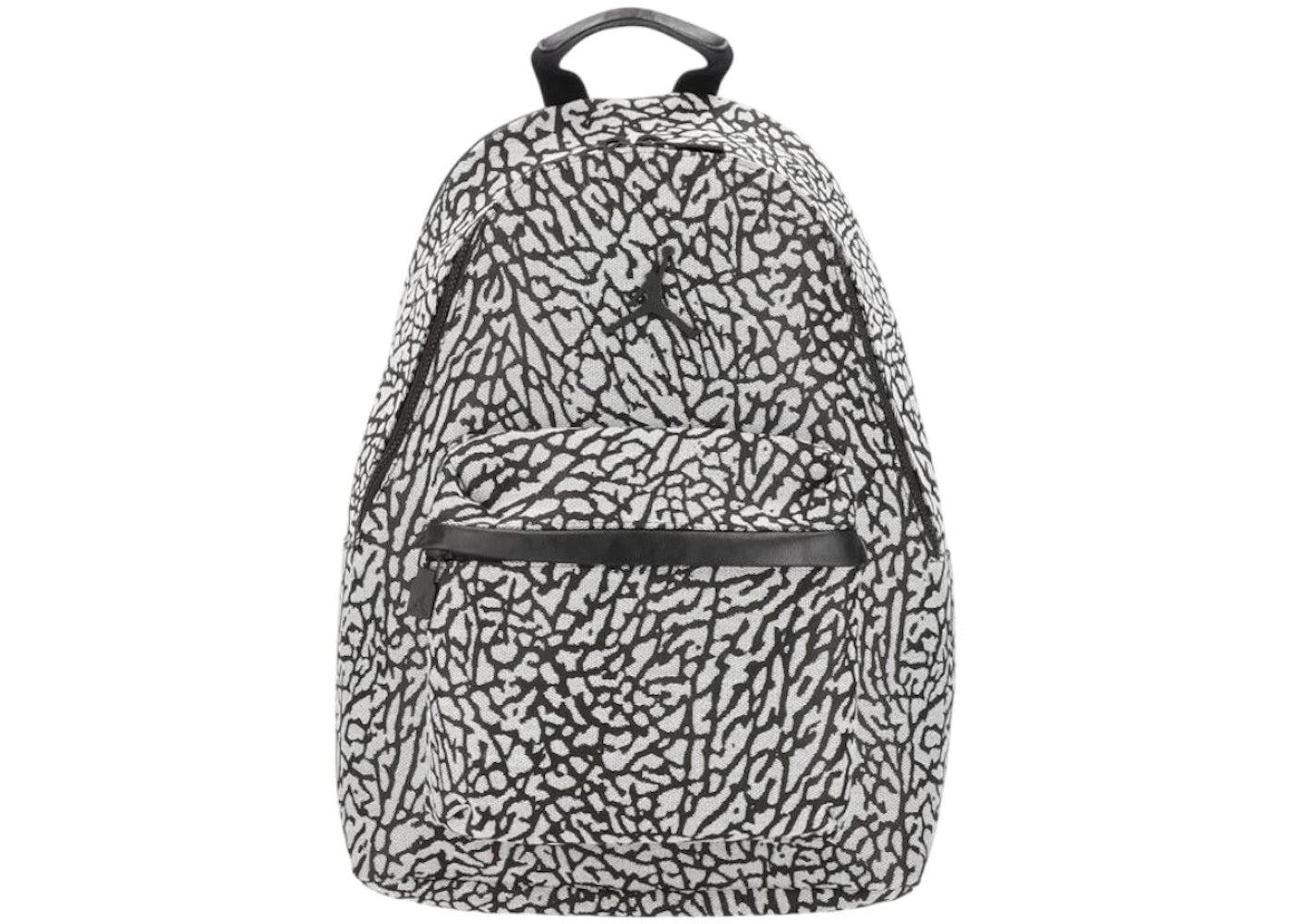 Jordan ICON Print Backpack (20L) Black/White - vue secondaire A